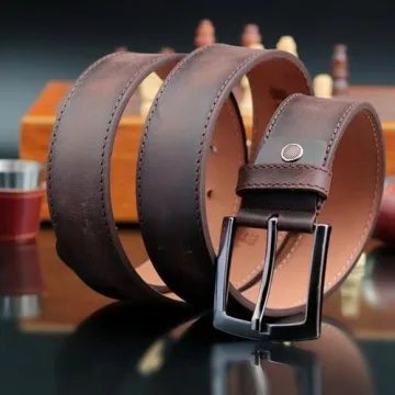 Personalized Leather Belt - Customizable Gift for Him