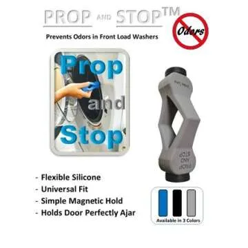 Prop and Stop Washer Door Holder for Odor Prevention and Airflow