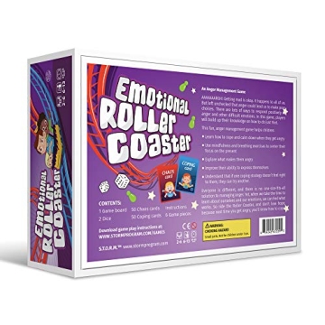 Emotional Rollercoaster Board Game for Kids and Families