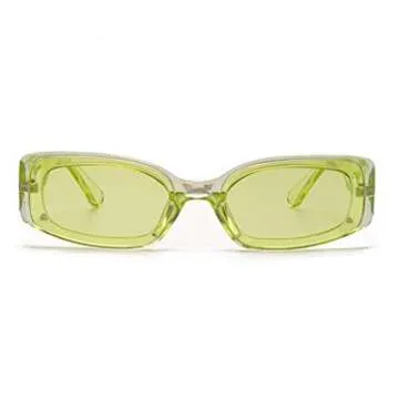 Azoxus Trendy Rectangle Sunglasses with UV400 Protection