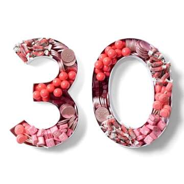 Sisterly Market Cardboard Numbers, Fillable Candy Gift Box (2)