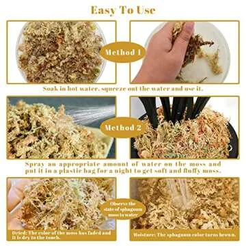 Legigo Premium Sphagnum Moss for Plants - 2.2 lbs for Gardening