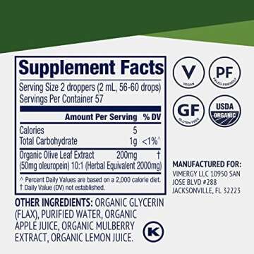 Vimergy Olive Leaf - Immune Health Support and More