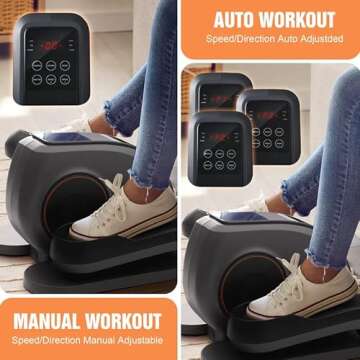 Compact Gallelife Elliptical for All Ages and Fitness Needs