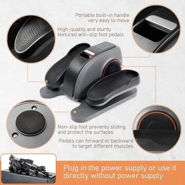 Compact Gallelife Elliptical for All Ages and Fitness Needs