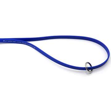 Jelly Pet Grooming Loops 3/8'' x 18'' W/Ring (Purple) | Made in The USA