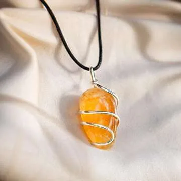 AYANA Citrine Pendant Necklace | Natural Gemstone for Abundance