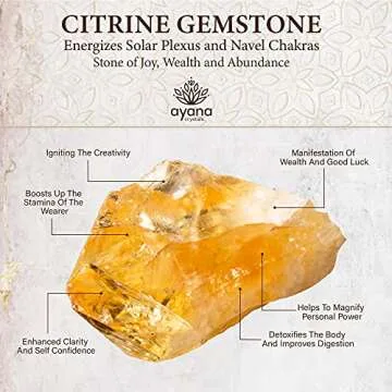 AYANA Citrine Pendant Necklace | Natural Gemstone for Abundance