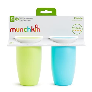 Munchkin Miracle 360 Sippy Cup for Toddlers, Spill-Proof Design