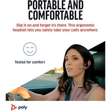 Poly Voyager Legend Bluetooth Headset with Noise-Canceling