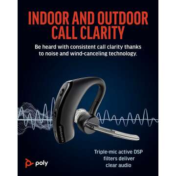 Poly Voyager Legend Bluetooth Headset with Noise-Canceling