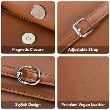 BOSTANTEN Leather Crossbody Purse for Women