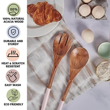 Folkulture Wooden Spoon Set Eco-Friendly Non-Toxic Kitchen Utensils