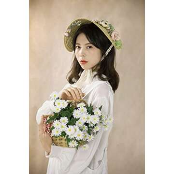 Kate Gray Pop up Backdrop Beige Collapsible Backdrops for Photography Vintage Studio Portable Backdrop for Vedio Shooting, 5x6.5ft