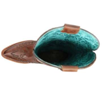 CORRAL Women's Embroidery Cowhide Knee-High Boots