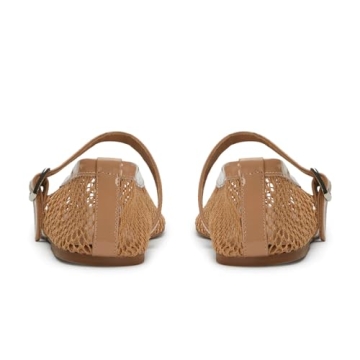 VOLEECE Women's Mesh Ballet Flats Comfortable Mary Jane Shoes