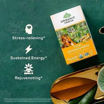 Organic Ashwagandha Herbal Tea for Calming & Sleep