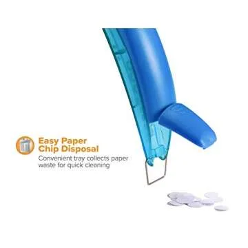 Bostitch Office inLIGHT Reduced Effort One-Hole Punch, One Unit per Package, Assorted Colors, No Color Choice (2401)