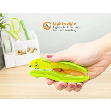 Bostitch Office inLIGHT Reduced Effort One-Hole Punch, One Unit per Package, Assorted Colors, No Color Choice (2401)