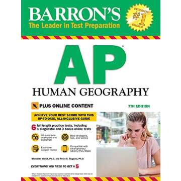 Barron's AP Human Geography with Online Tests Comprehensive Study Guide