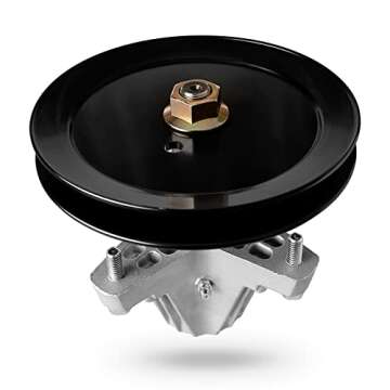 Replacement 918-06977A Spindle Fit for 46" Cub Cad et Deck Mower - Spindle Assembly Compatible with Cub Cad et XT1-LT46 XT2-LX46 Riding Mower, Craftsman 20442 Pro Lawn Tractor, with Grease Fitting