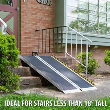 Koozam Strong Portable Non Skid Wheelchair Ramp 4 Feet
