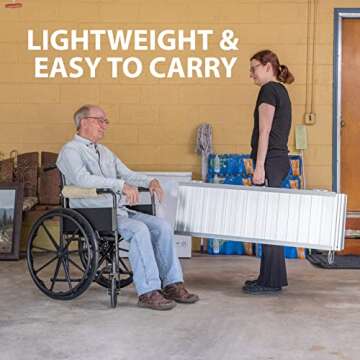 Koozam Strong Portable Non Skid Wheelchair Ramp 4 Feet