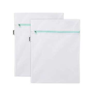 Mamlyn Mesh Laundry Bag for Delicates, Wash Bag for Underwear and Lingerie, Makeup Organizer Bag (2 ...