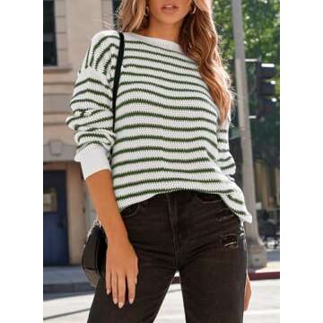 Stylish Dokotoo Striped Pullover Sweater - Comfort & Fashion