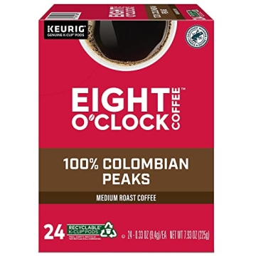 Eight O'Clock Coffee Colombian Peaks K-Cup Pods 24 Count