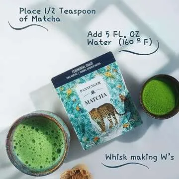 Organic Ceremonial Grade Matcha | Emerald Green, Creamy & Sweet (for a matcha) | Japanese - First Harvest - Hand Picked - Stone Milled | By Pantenger