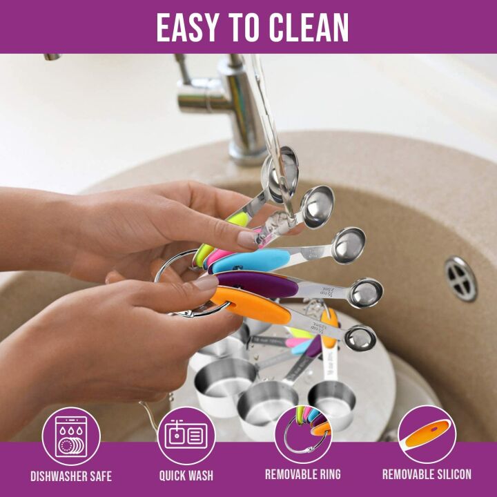 11 Piece Measuring Cups Set - Accurate Kitchen Tools