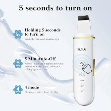 GUGUG Skin Scrubber Face Spatula with 4 Modes