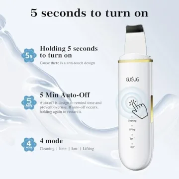 GUGUG Skin Scrubber Face Spatula with 4 Modes
