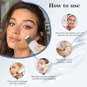 GUGUG Skin Scrubber Face Spatula with 4 Modes