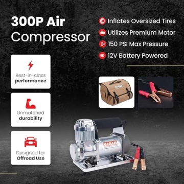 VIAIR 300P Portable Tire Inflator for Trucks and SUVs