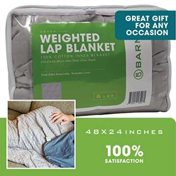 BARMY Weighted Lap Blanket for Comfort and Relaxation