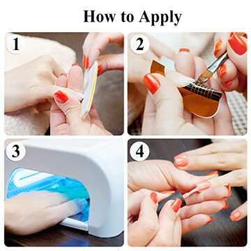 Subay 200Pcs Professional Long Nail Forms for Acrylic Nails, Polygel Nails, Thick Nail Extension Forms for Nail Art Tips, Premium Acrylic Nail Paper Forms, Nail Former Stickers for Professional Use