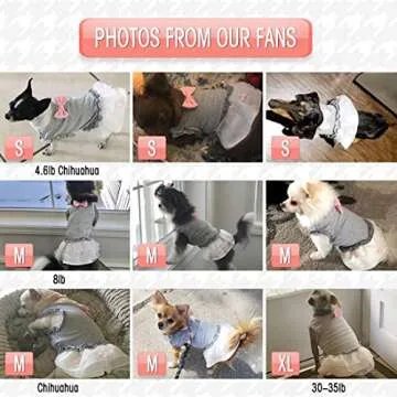 KYEESE Dog Dress Shirt Princess Pink Bowtie Pet Clothes for Small Dogs Spring Summer Fashion