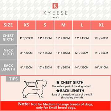 KYEESE Dog Dress Shirt Princess Pink Bowtie Pet Clothes for Small Dogs Spring Summer Fashion