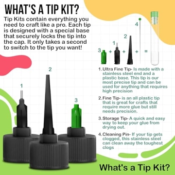 Bearly Art Precision Craft Glue Mini 2oz with Tip Kit