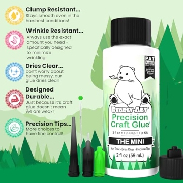 Bearly Art Precision Craft Glue Mini 2oz with Tip Kit