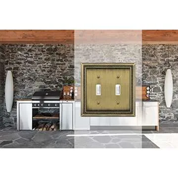 Henne Bery Decorative Wall Plate - Antique Brass