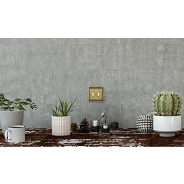 Henne Bery Sunken Pearls Heavy Duty Decorative Wall Plate Switch Plate Outlet Cover (Double Toggle, Antique Brass)