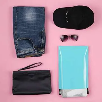UCGOU Poly Mailers 9x12 Inch Teal 200 Pack Shipping Bags #3 Strong Mailing Envelopes Boutique Packaging Postal Self Seal Adhesive Waterproof and Tear Proof Small Business for Clothes Books