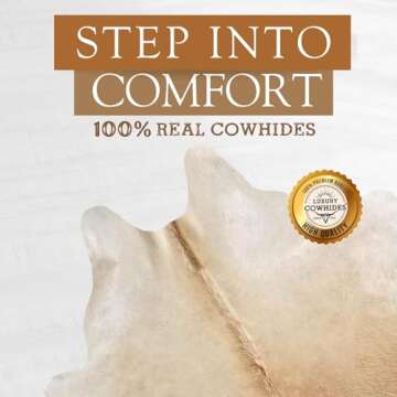 Stunning Palomino Cowhide Rug for Modern Home Decor