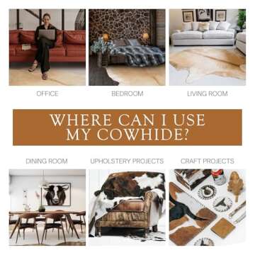 Stunning Palomino Cowhide Rug for Modern Home Decor