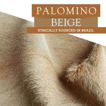 Stunning Palomino Cowhide Rug for Modern Home Decor