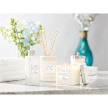 CLEAN RESERVE Home Candle | Natural Soy Blend Scented Candle | Premium Non-Toxic Candle Made with Sustainable Ingredients | Up to 40 Hour Burn Time | 8 oz