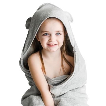 Natemia Premium Hooded Baby Bath Towel - Luxury 100% Organic Cotton for Infants and Toddlers